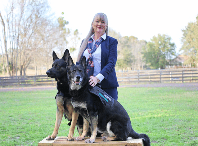Carol Borden and Service Dogs