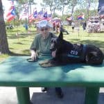 Veteran with service dog