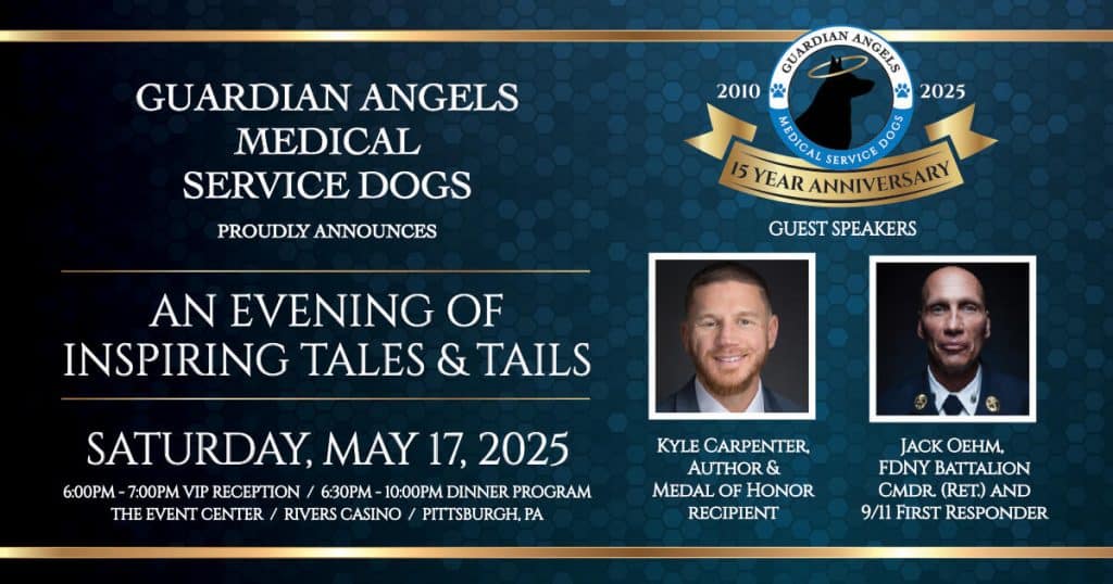 Guardian Angels Medical Service Dogs Celebrates 15 Years of Transforming Lives with Special Event