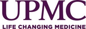 UPMC logo in purple with the slogan 'Life Changing Medicine' beneath the name.